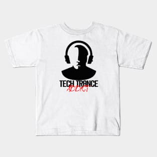 Tech Trance Addict - Black Kids T-Shirt